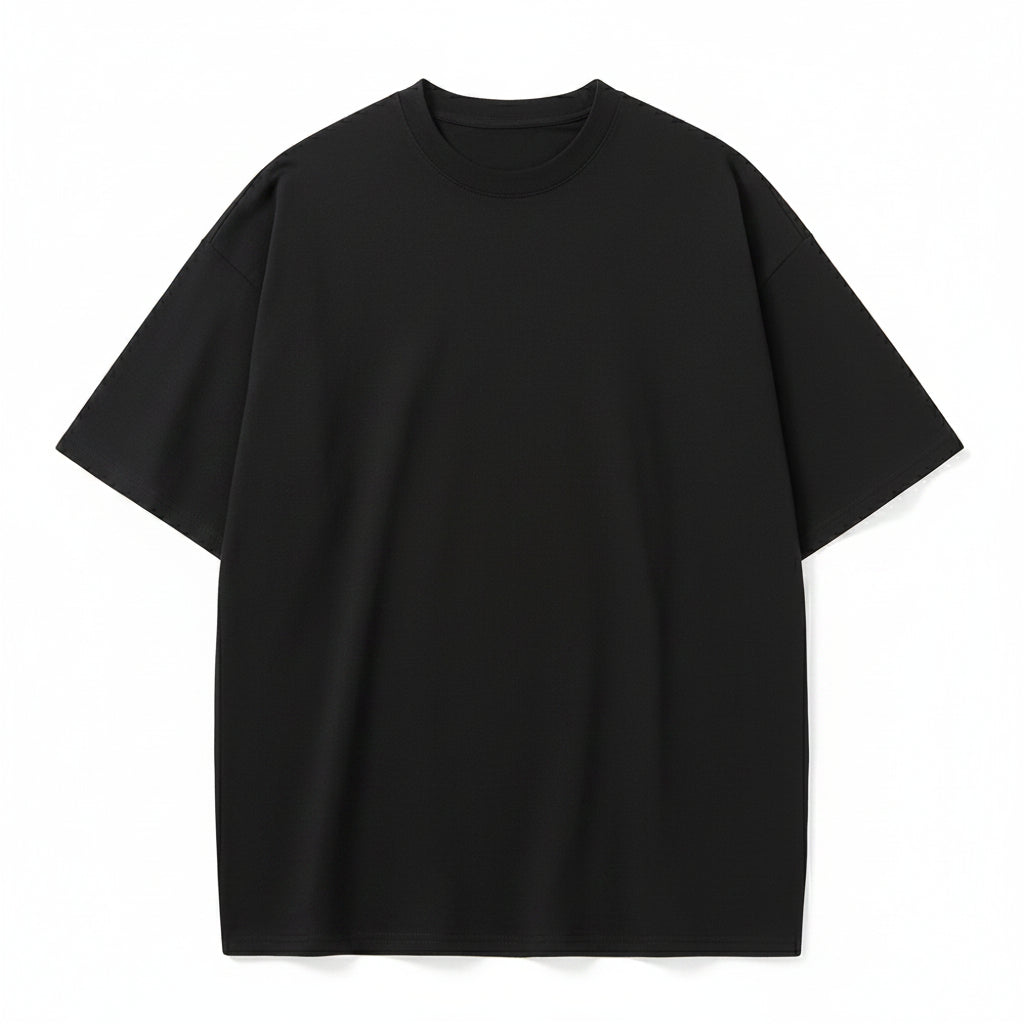T-shirt Oversize Noir — 100% Coton Premium