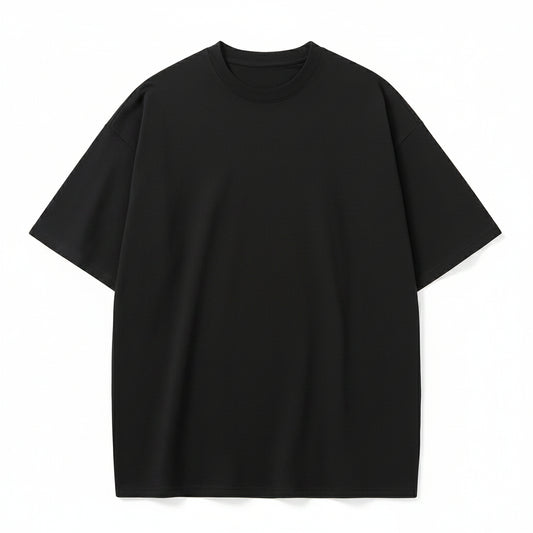 T-shirt Oversize Noir — 100% Coton Premium