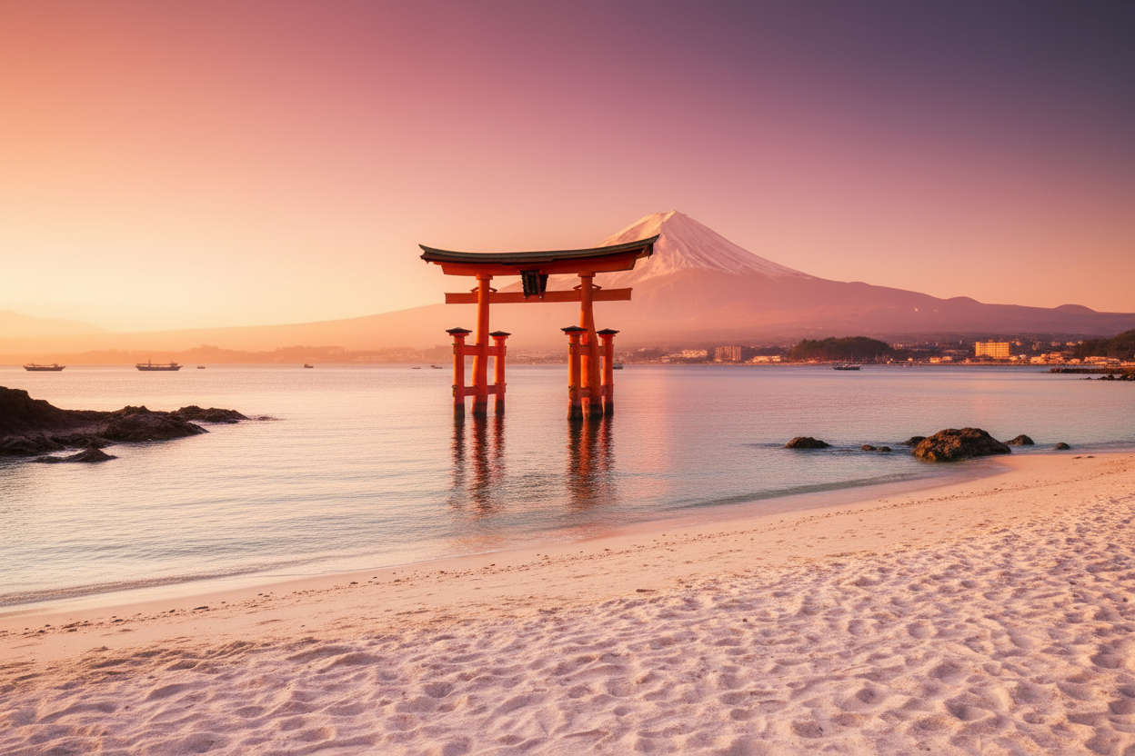 Plage japonaise